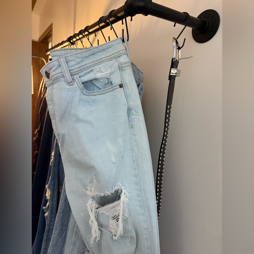 Windsor Light Blue Ripped Boyfriend Jeans